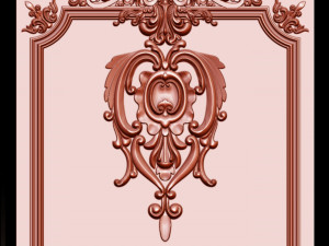carved door 3d print model 3D Baskı Modeli