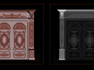 3डी एसटीएल मॉडल सीएनसी राउटर - डोर 3डी प्रिंट मॉडल 3D प्रिंट मॉडल