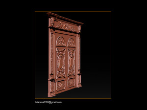 3d stl models cnc router - door 3d print model 3D 프린트 모델