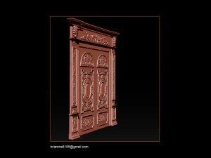 3d stl models cnc router - door 3d print model 3D Print Model
