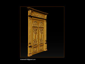 3d stl models cnc router - door 3d print model 3D Print Model
