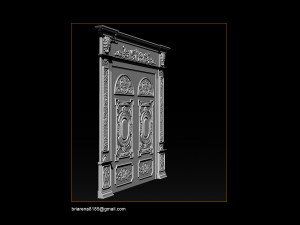 3d stl models cnc router - door 3d print model 3D 프린트 모델