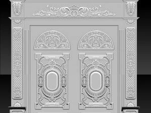 3d stl models cnc router - door 3d print model 3D Print Model