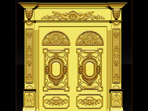 3d stl models cnc router - door 3d print model 3D Print Model