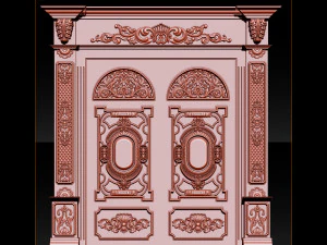 3d stl models cnc router - door 3d print model 3D Print Model