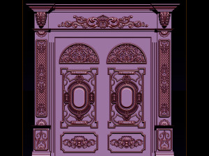 3d stl models cnc router - door 3d print model 3D 프린트 모델