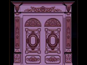 3d stl models cnc router - door 3d print model 3D Print Model