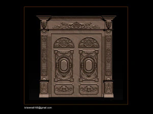 3d stl models cnc router - door 3d print model 3D Print Model