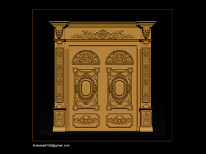 3d stl models cnc router - door 3d print model 3D 프린트 모델