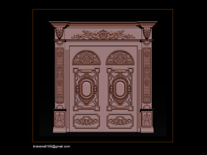 3d stl models cnc router - door 3d print model 3D 프린트 모델