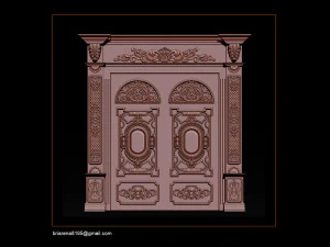 3d stl models cnc router - door 3d print model 3D Print Model