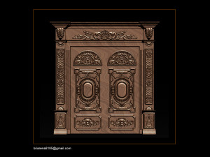 3d stl models cnc router - door 3d print model 3D 프린트 모델