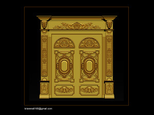3d stl models cnc router - door 3d print model 3D 프린트 모델