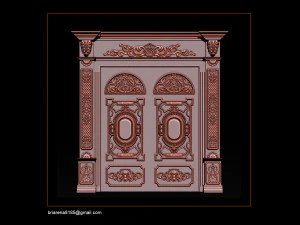 3d stl models cnc router - door 3d print model 3D Print Model
