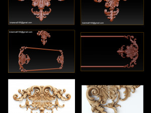 3d stl models cnc router - carved decor 3D Принт Модель