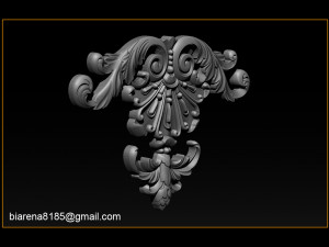 3d stl models cnc router - carved decor 3D Принт Модель