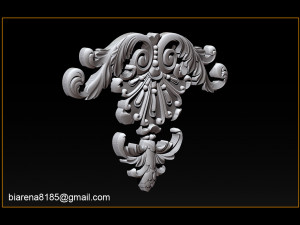 3d stl models cnc router - carved decor 3D Принт Модель