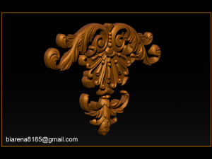 3d stl models cnc router - carved decor 3D Принт Модель