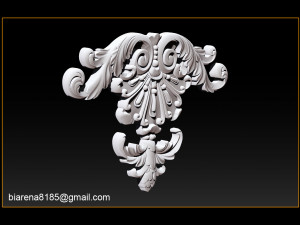 3d stl models cnc router - carved decor 3D Принт Модель