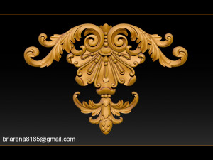 3d stl models cnc router - carved decor 3D Принт Модель
