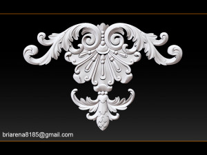 3d stl models cnc router - carved decor 3D Принт Модель