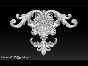 3d stl models cnc router - carved decor 3D Принт Модель