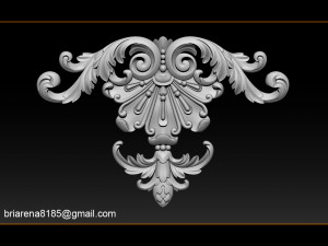 3d stl models cnc router - carved decor 3D Принт Модель