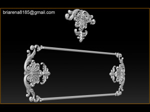 3d stl models cnc router - carved decor 3D Принт Модель