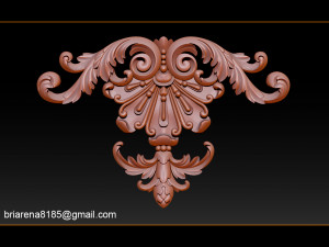 3d stl models cnc router - carved decor 3D Принт Модель