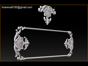 3d stl models cnc router - carved decor 3D Принт Модель