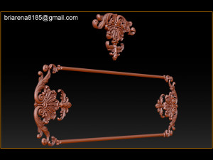 3d stl models cnc router - carved decor 3D Принт Модель