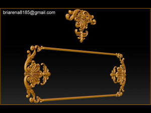3d stl models cnc router - carved decor 3D Принт Модель