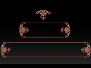 3d stl models cnc router - carved decor 3D Принт Модель