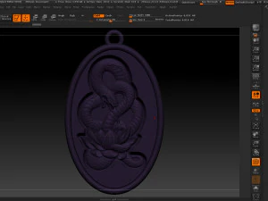 snake necklace pendant 3D Print Model