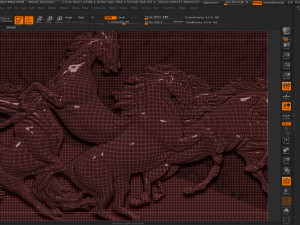 race horse wood carving file stl obj and ztl for cnc 3D Принт Модель