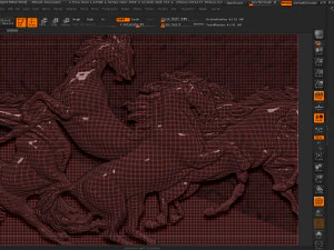 race horse wood carving file stl obj and ztl for cnc 3D Print Model