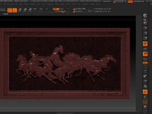 race horse wood carving file stl obj and ztl for cnc 3D Print Model