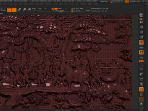 mural landscape wood carving file stl obj and ztl for cnc 3D Print Model