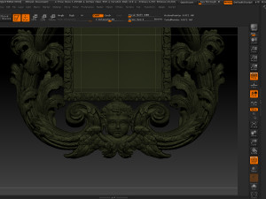 mirror classical carved frame Modelo de Impressão 3D
