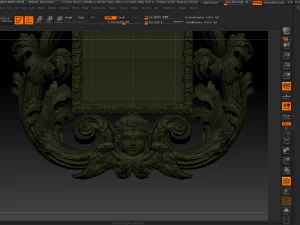 mirror classical carved frame 3D Print Model