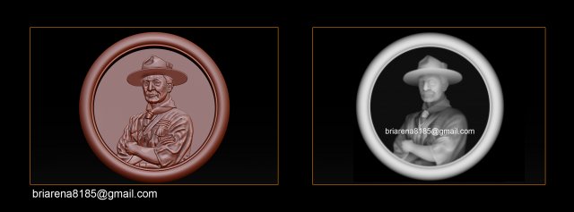 lord baden-powell 3D Print Model .c4d .max .obj .3ds .fbx .stl .blend 
