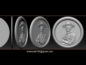 lord baden-powell 3D Print Model