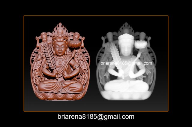 pendant guanyin bodhisattva Modelo de impresión 3D .c4d .max .obj .3ds .fbx .stl .blend 