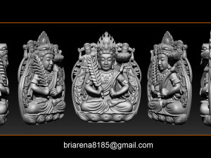 pendant guanyin bodhisattva Modelo de impresión 3D