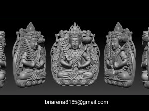pendant guanyin bodhisattva Modelo de impresión 3D