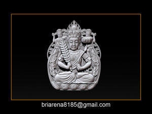 pendant guanyin bodhisattva Modelo de impresión 3D