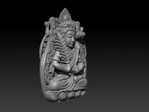pendant guanyin bodhisattva Modelo de impresión 3D