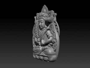 pendant guanyin bodhisattva Modelo de impresión 3D