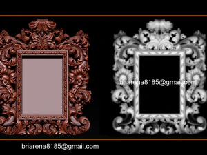mirror frame 3d - cnc machine - 3d cn 3D Print Model