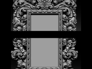 mirror frame 3d - cnc machine - 3d cn 3D Print Model